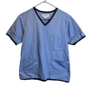 5 for $25🔥Natural‎ Uniforms Blue Scrub Top XS